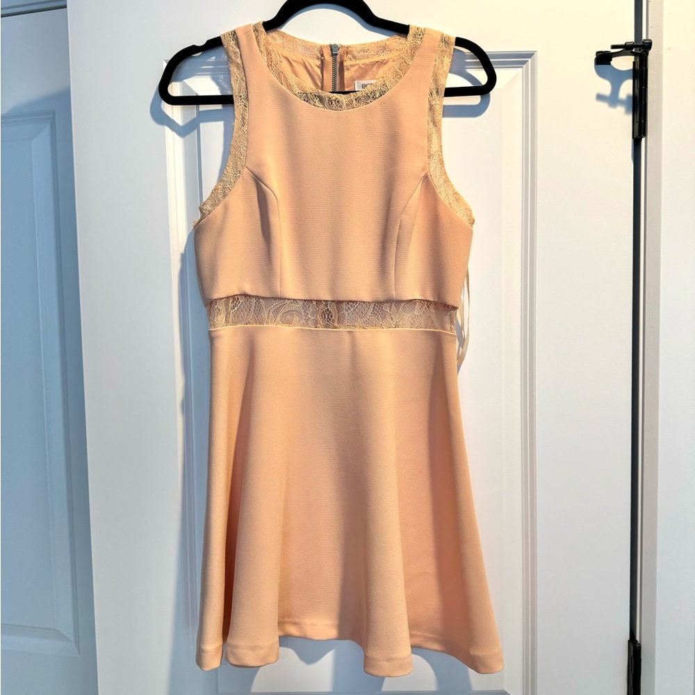 BCBG peach sleeveless dress